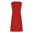 thumbnail image 5 of Pisexur Robes d'Été pour Femmes Décontractées Hawaïennes à Fleurs Robe de Plage Col Rond Sans Manches Mode Bohème Robe de Plage à Fleurs Robe d'Été Robe Trapèze P-2TG, 5 of 5