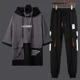 thumbnail image 2 of Ropa para hombre Chándal con alfabeto, camiseta negra, estampado para hombre, ropa deportiva, conjuntos de pantalones elegantes, Kpop elegante, verano, algodón, 2 of 5