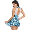thumbnail image 2 of Maillot de Bain une Pièce Grande Taille pour Femmes, Col Montant, Décolleté Plongeant, Monokini à Découpes en Maille, 2 of 6
