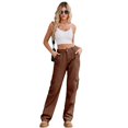 thumbnail image 1 of YTDSCS Cargo Pants for Womens Washed Jeans Cargopants Spring Fall Women's Elastic Waist Sweatpants S-2XL, 1 of 7