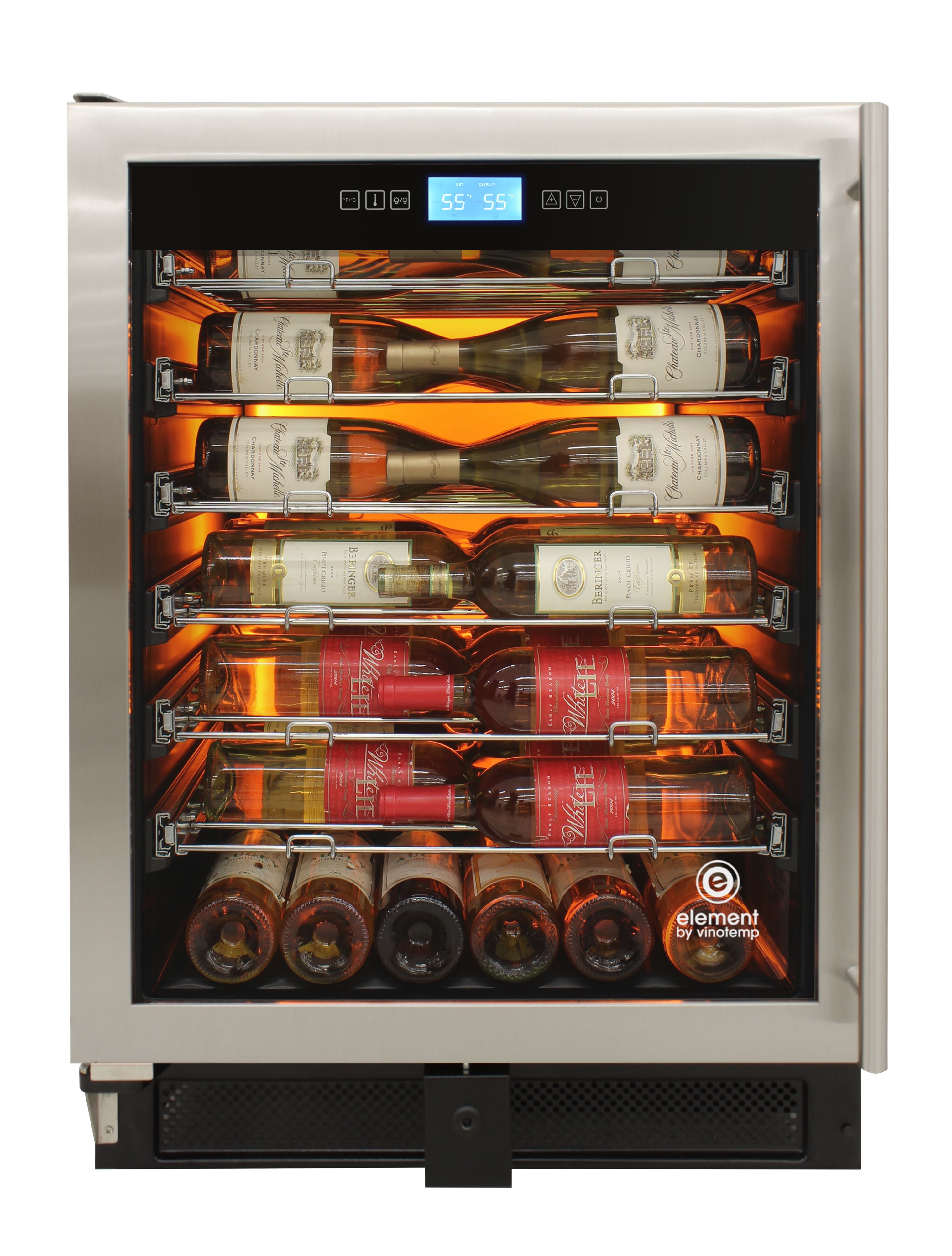 41Bottle SingleZone Wine Cooler (Stainless) Left Hinge Walmart