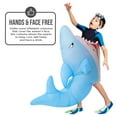 thumbnail image 5 of Morph Kids Inflatable Shark Attack Costume Boy Girl Blow Up Fish Halloween Halloween Blue One Size, 5 of 7