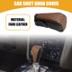 thumbnail image 2 of Funda Universal para pomo de palanca de cambios de coche, Protector adhesivo decorativo para pomo de coche automático, piel sintética, color negro y marrón, 1 ud., 2 of 7