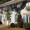 thumbnail image 3 of Halloween Decorations Creepy Black Gauze Cloth Scary Party Scene Prop Haunted House Table Door Wall Netting Spider Web Decor, 3 of 6