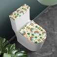 thumbnail image 2 of HELLHERO Clover Rainbow Pattern Toilet Seat Lid Cover 2 Pack Stylish Gifts Holiday for Bathroom, Fits All Toilet Shapes, 2 of 8