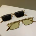 thumbnail image 2 of Vintage Narrow Small Sunglasses Women Luxury Brand Metal Frame Sun Glasses Rectangle Driving Eyeglasses Fishing Eyewear Men 2023, 2 of 10