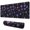 Purple Halloween Ghost, variant on Long Mouse Pads for Desk,White Halloween Skull Pumpkin Spider Desk Mats on Top Of Desks, Desk Mouse Pad Extra Large with 3mm Non-Slip Base and Stitched Edge for Gaming,Work,Home 31.5"x11.8"