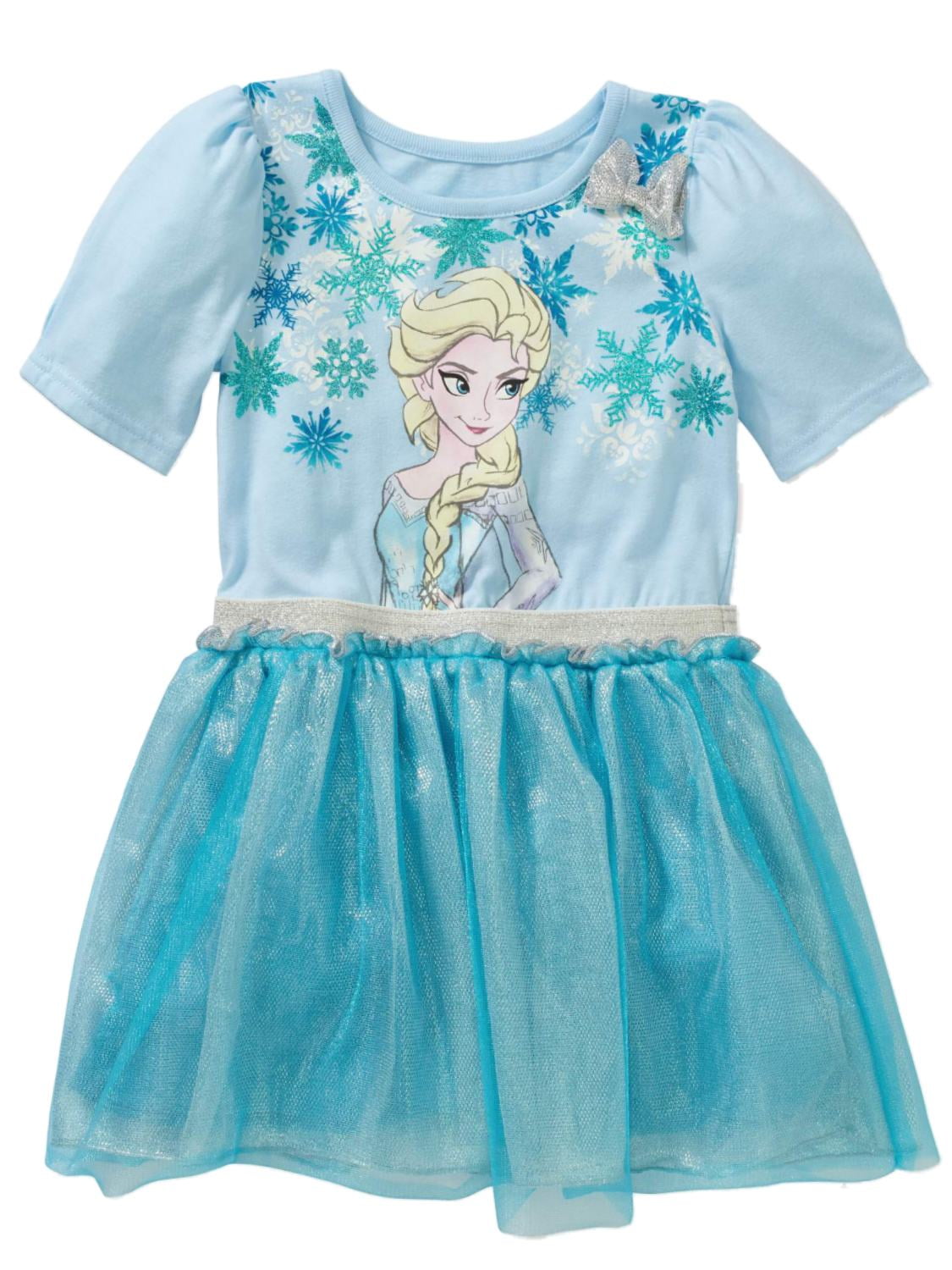 Disney Frozen Disney Frozen Toddler Girls Blue Sparkle Queen Elsa