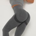 thumbnail image 1 of Fitness Elástico Push Up Leggings Mujeres Running Fitness Yoga Pantalones (Gris oscuro L), 1 of 2