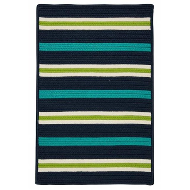Painter Stripe Rug - Navy Waves 2'x3'