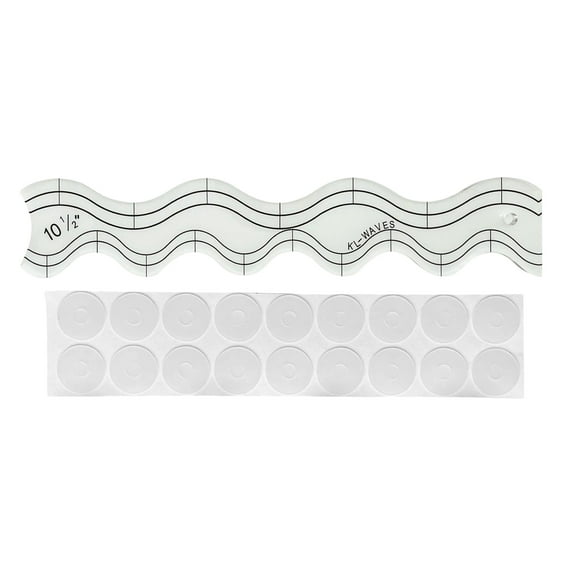 1/4In Acrylic Quilting Rulers Quilting Templates Double Side Wavy Quilting Rulers Templates For Sewing Patchwork Project