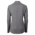 thumbnail image 3 of Women's Cutter & Buck Heather Black Los Angeles Rams Adapt Eco Knit Heather Full-Zip Jacket, 3 of 3