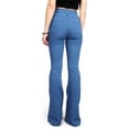 thumbnail image 3 of Brilliant Women Jeans Stretchy Women Jeans High Waist Women's High Waist Stretch Micro Flare Skinny Slim Tight Long Jeans Clearance Clothes under $5.00, 3 of 5