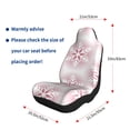 thumbnail image 5 of Sikiie Christmas Snowflakes Car Seat Covers 2PCs Front Car Seat Covers Universal fit for Most Cars SUVs and Trucks-2 PCS, 5 of 9
