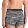 thumbnail image 4 of Men's Boxer Briefs, grey hockey players cool Soft Comfy Mens Underwear Boxer Briefs Breathable With Widen Waist, 4 of 7