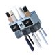 thumbnail image 2 of Toothbrush Shelf Punch Free Wall Mounted Mouthwash Cup Holder Toilet Storage Rack Blue 3 Cups, 2 of 5