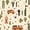 Cream Orange, variant on Manfei Cute RV Car Full Size Bedding Sets 7 Pieces,Vintage Rustic Cabin Full Size Bed in a Bag,Off White Black