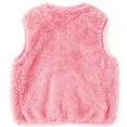 thumbnail image 5 of Toddler Girls Boys Sherpa Fleece Vest Lightweight Fall Winter Warm Sleeveless Outerwear Jacket with Pockets Fuzzy Cute Bear Jackets 3M-3T, 5 of 8