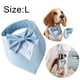 thumbnail image 2 of Bandana de boda para perro, collar para perro con pajarita, disfraz de cumpleaños, esmoquin ajustable para fiesta de mascotas, rayas azules, 2 of 5