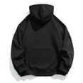 thumbnail image 4 of Sudadera con capucha para hombre, sudadera con cuello alto medio, sudadera con capucha de color liso, blusa con capucha para hombre, 4 of 5