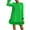 Green, variant on Feather Hem Dresses for Women 2025 Plus Size Tunic Dress Casual Crew Neck Mini Dresses Loose Fit Evening Dress Long Sleeve Holiday Party Dresses Black XL