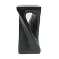 thumbnail image 6 of Christopher Knight Home 26.8" Natural Wood Twist Shape Design MGO Outdoor Side Table, Black, 6 of 7