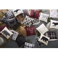 thumbnail image 2 of Eddie Bauer Coussin Carré à Carreaux de Cabine, 20 Pouces, Noir, 2 of 7
