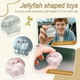 thumbnail image 2 of Cute Jellyfish-Shaped Glass Paperweight with Smiling Face, Decorative Desk Accessory for Office and Home Décor, 2 of 4