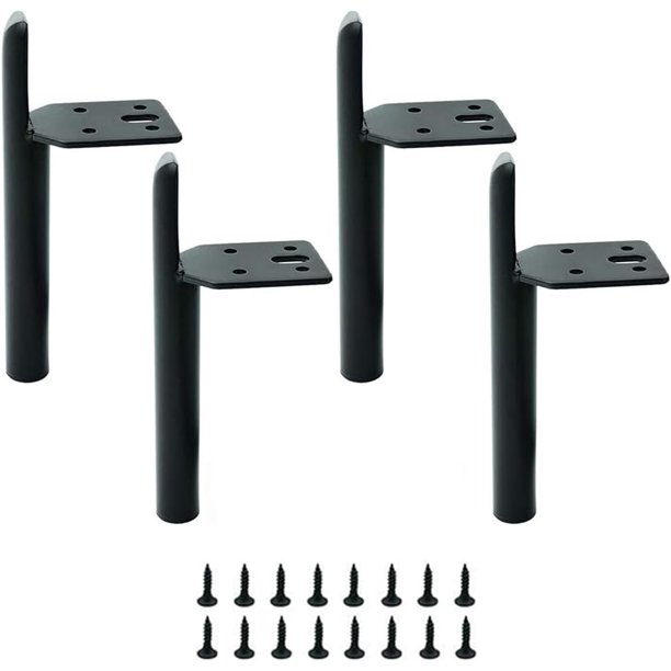 SHAR 4 Pieces DIY Furniture Leg, Metal Legs, Legs, Iron Legs, Legs, with 16