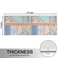 thumbnail image 5 of Kitchen Rugs Sets Of 2,Multicolor Ethnic Striped Pattern Anti Fatigue Kitchen Mat Rugs Non Slip Washable,Decorative Kitchen Floor Mats for Kitchen,Sink,Laundry,17"X47", 5 of 5