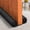 Black, variant on Door Draft Stopper, Size Under Door Draft Blocker Air Door Guard Door Sound Blocker Door Sweep, Energy Saving (Upgrade-Black)