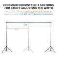 thumbnail image 5 of 8.5x10Ft Photography Background Backdrop Support Stand Kit Video Shooting 2 Pack, 5 of 10