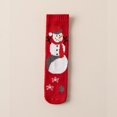 thumbnail image 2 of Fabrcox Womens Cute Mid-Calf Fuzzy Slipper Socks, Non Slip Warm Winter Casual Christmas Printed Indoor Loungewear Socks (D), 2 of 6