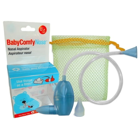 BabyComfy Nasal Aspirator -- The Snotsucker -- Hygienically & Safely Removes Baby’s Nasal Mucus – (Best Infant Nasal Aspirator)