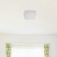 thumbnail image 1 of BALAHAPY Modern White Flush Mount Lamp Shade Cover Plastic Replacement for Studio and Office Ceilings, 1 of 7