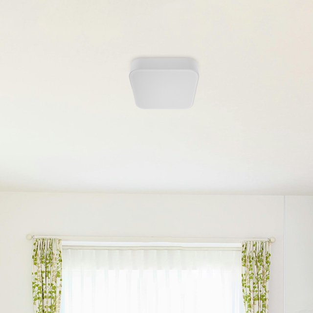 BALAHAPY Modern White Flush Mount Lamp Shade Cover Plastic Replacement for Studio and Office Ceilings