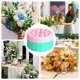 thumbnail image 2 of Spiral Flower Stem Holder - 2 Pack Flower Arranger Twist, Silicone Flower Arrangement Holder with Twist Ring, (Light blue (S+L)), 2 of 5