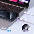 thumbnail image 2 of Convertidor Cargador Tipo C No para Audio/OTG USB2.0 480Mbps IPhone 15, 2 of 9