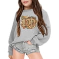 thumbnail image 2 of IWRICH Girls and Boys I Survive 100 Days of School Pullover Sweatshirts Cute Funny Graphic Printed Tops Long Sleeve Crew Neck Tees,Size 3-14 Years Grey 140, 2 of 4