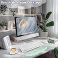 thumbnail image 2 of Set de reposamuñecas Sushret Cloud con teclado viscoelástico, color verde claro, 2 of 7
