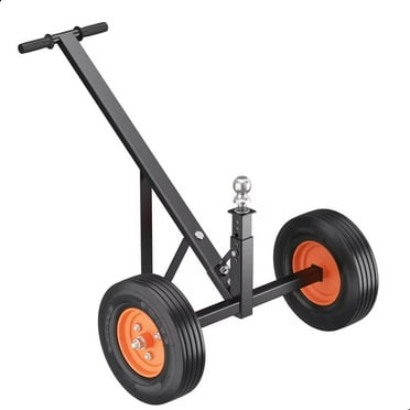 Trailer Dolly, 600lb Gross Towing Weight Trailer Dolly Mover with 1-7/8" Hitch Ball & 10" Crackproof Tires, for Car RV Boat Moving