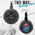 thumbnail image 2 of Pyle 2-Way Waterproof Off Road Speakers 4" 800W Passive Marine Grade Wakeboard Tower RGB Speakers, 2 of 6