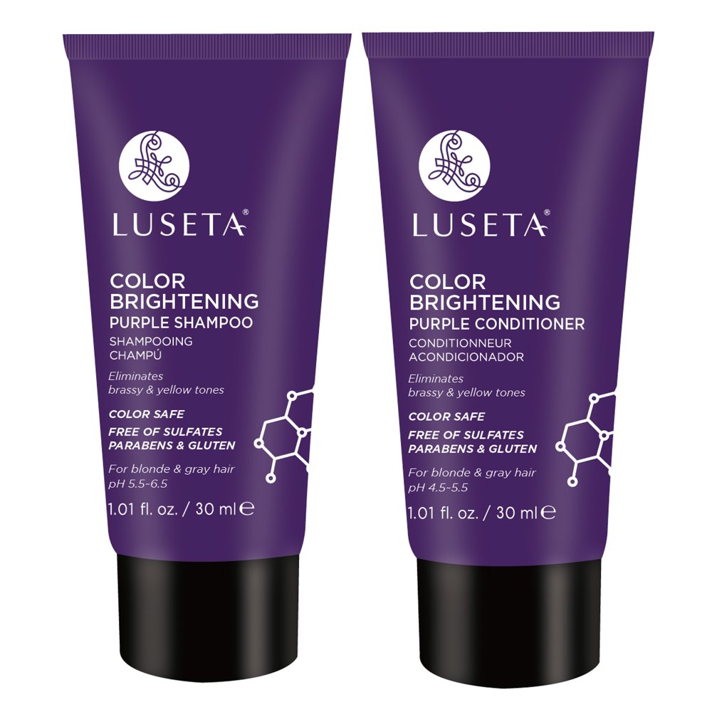 Luseta Luseta Color Brightening Purple Shampoo and Conditioner Travel