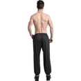 thumbnail image 6 of ANUFER Mens Stretchy Loose Fit Casual Track Pants Outdoor Lightweight Thin Sweatpants Plus Size Black SN070869 XL, 6 of 7