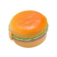 thumbnail image 4 of Bonita lonchera hermética reutilizable con forma de hamburguesa, con compartimentos para guardar alimentos. Redondo, 4 of 9