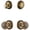 Vintage Brass, variant on Grandeur 823343 Newport Solid Brass Single Cylinder Keyed Entry Knobset And Deadbolt Combo