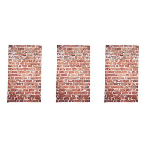 3pcs 3X5Ft Vinyl Vintage Red Brick Wall Studio Backdrop Photography Background Prop