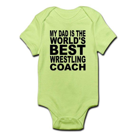 CafePress - My Dad Is The Worlds Best Wrestling Coach Body Sui - Baby Light Bodysuit