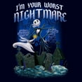 thumbnail image 2 of Men's The Nightmare Before Christmas I'm Your Worst Jack  Graphic T-Shirt, 2 of 5
