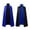 Blue, variant on KDFJPTH Mid Length Fashionable And Casual Cape With Color Standing Collar For Men And Women's Cape Pouch for Men